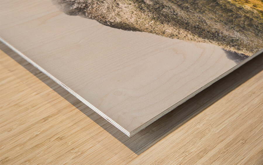 Peaks and plateaus Wood print