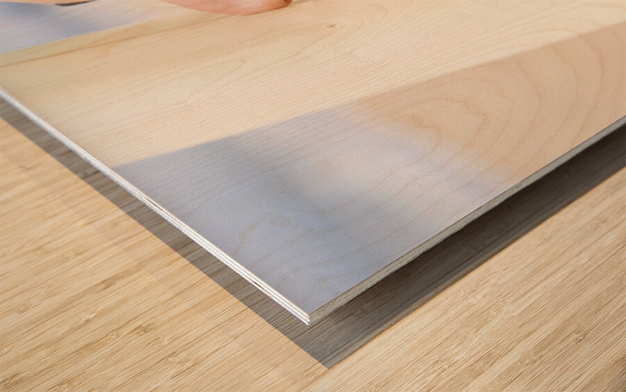 Surf Romance Wood print