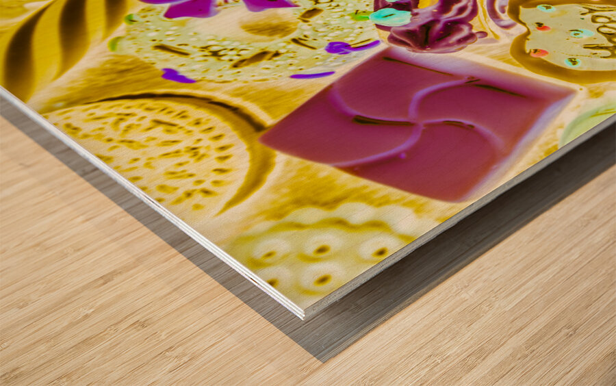 Pop art party Wood print