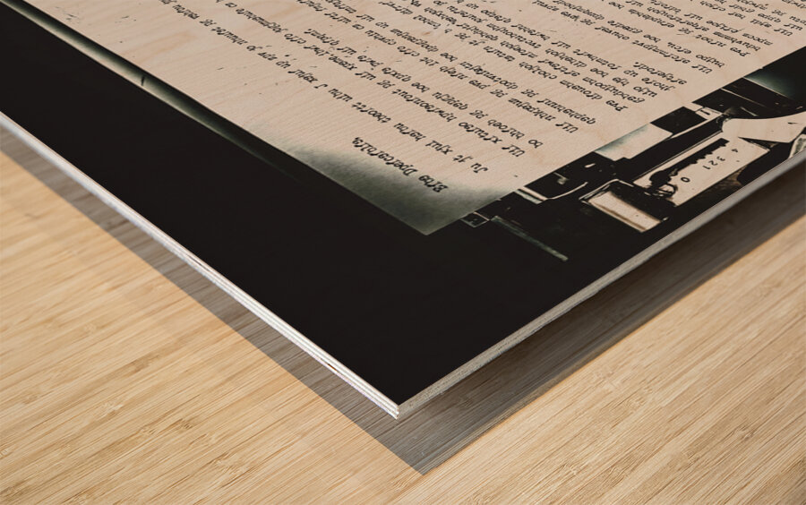 An encryption to break the oppression Wood print