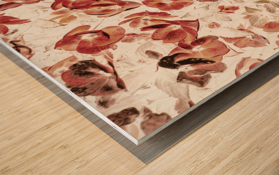 Petal Patch Wood print