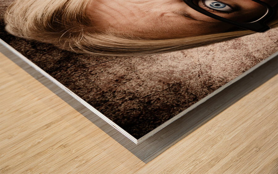 Scared Frightened Business Woman Living In Fear Wood print