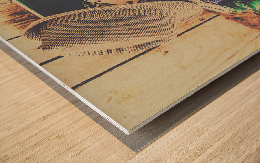 Stacking the deck Wood print