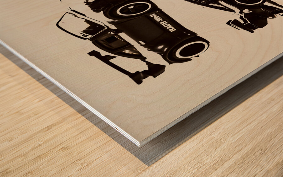 Porsche RWB 930 Wood print