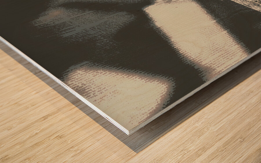 Newspaper printing press art Wood print