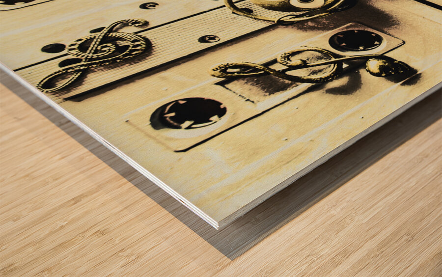 Stereo robotics art Wood print