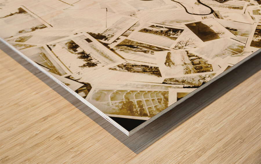 Antique albums Wood print