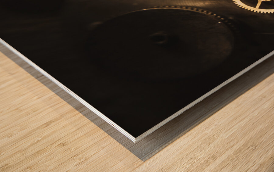 Gears of automation Wood print