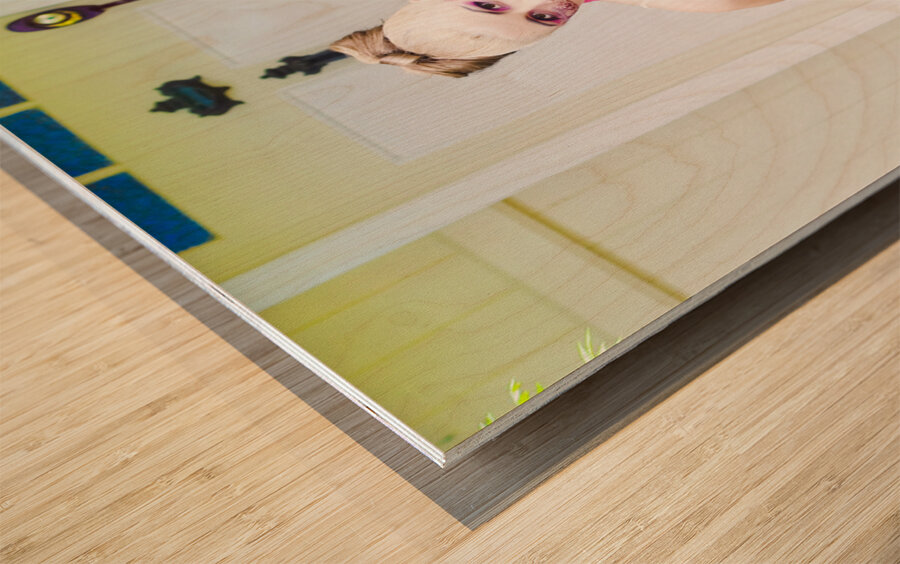 Broken Heart Wood print