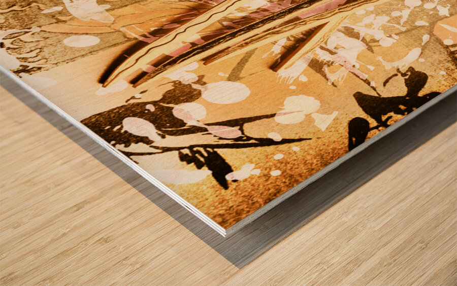 Ornamental orient Wood print