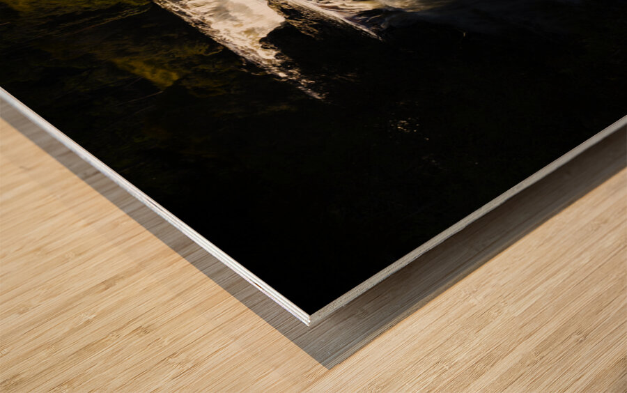 Cradle Mountain waterfall in picturesque Tasmania Wood print