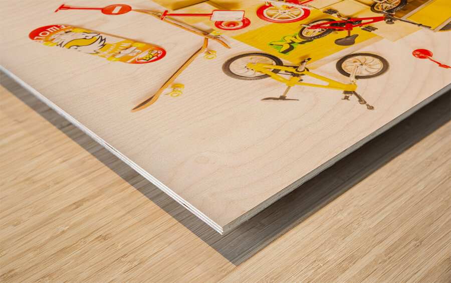 Ramped Up Wood print