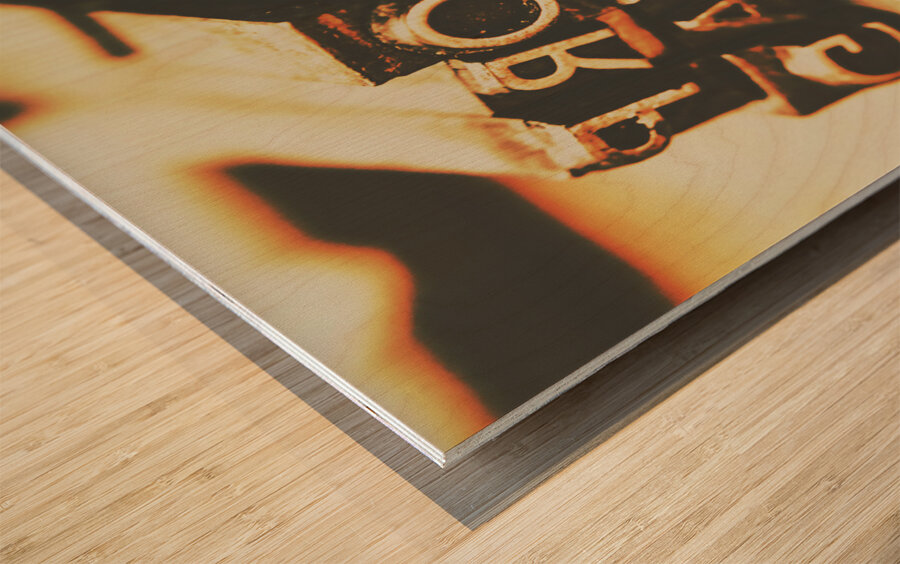 Layers of lies Wood print