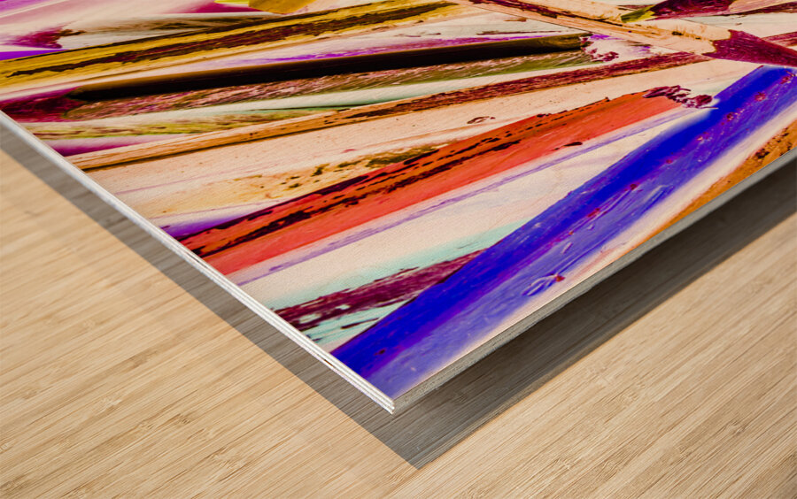 Colouring redefined  Wood print