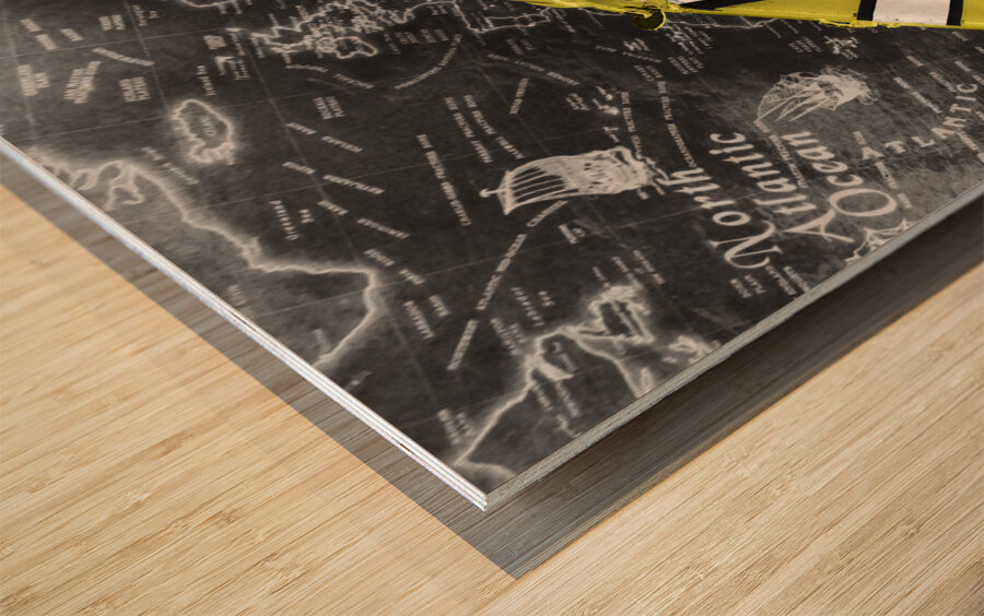 Mini mapping Wood print