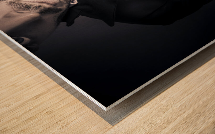 Stylish man wearing mens fashion accessories  Wood print