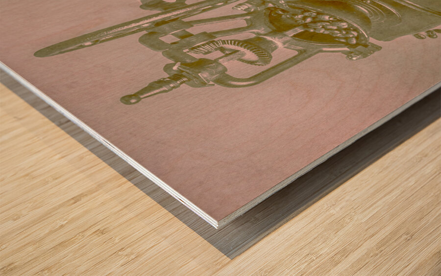 The crank coffee house  Wood print