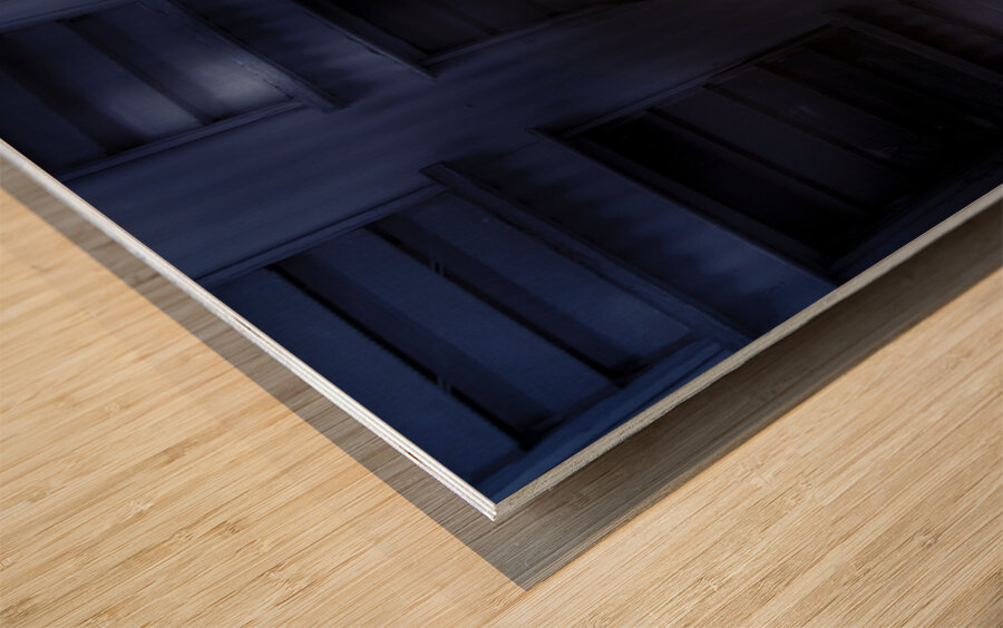 Woman Clock Nighttime Wood print