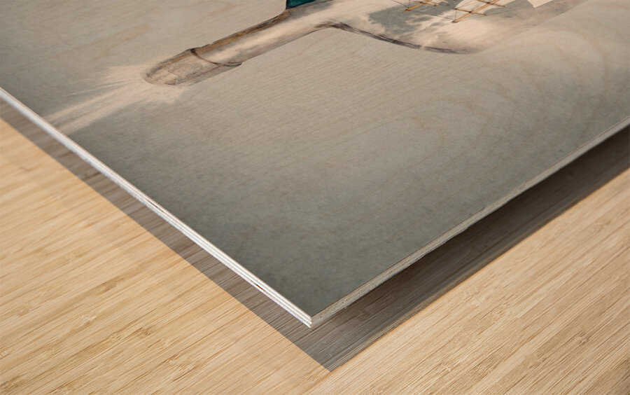 Over the edge Wood print