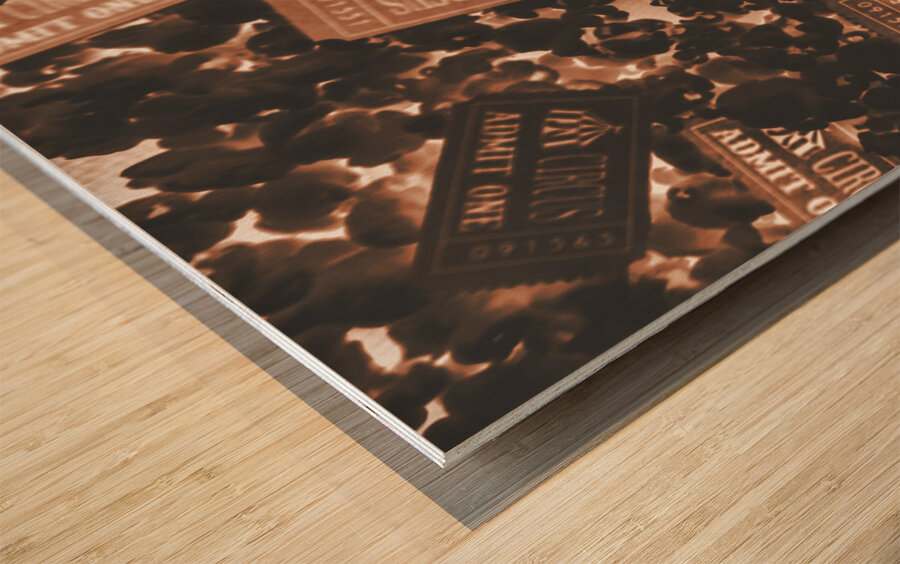 Burning Big Top  Wood print