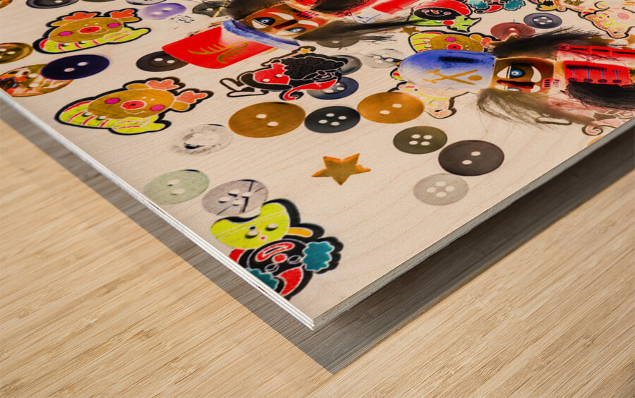 Undead x-mas platoon Wood print