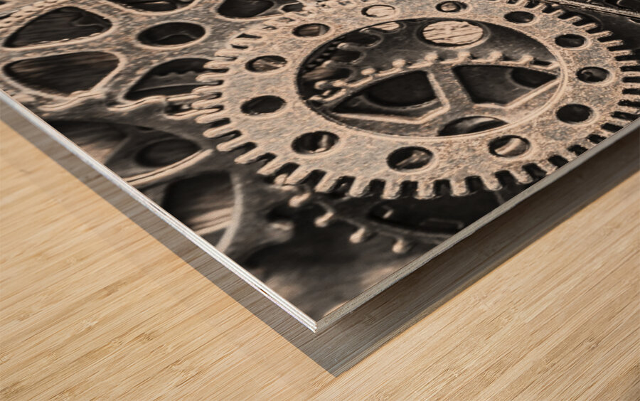 Machines of military precision  Wood print