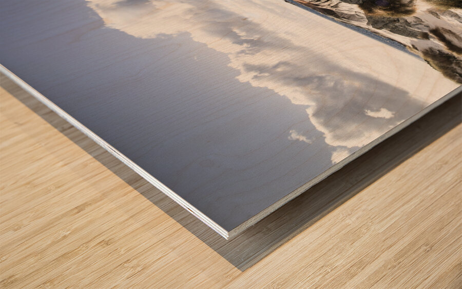 Stones throw away from the sea Wood print