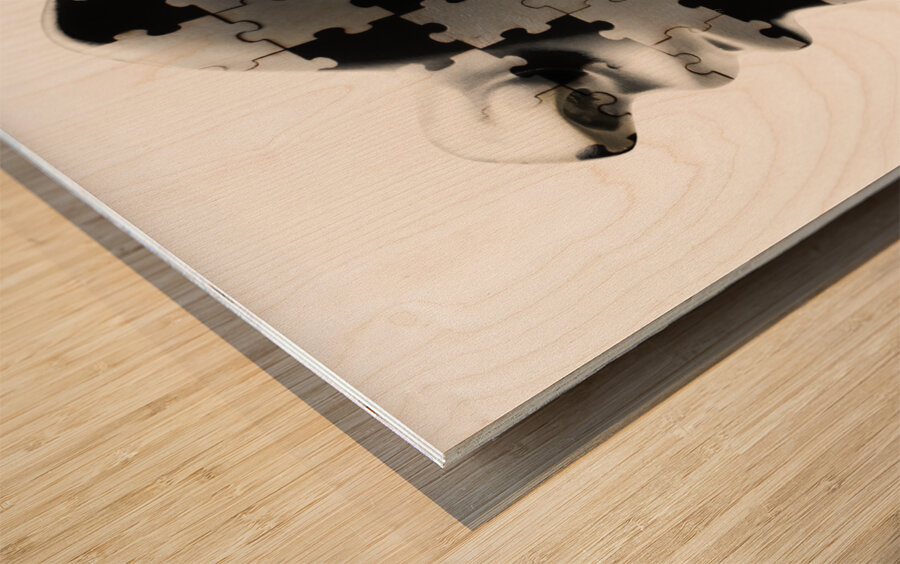 The human quest Wood print