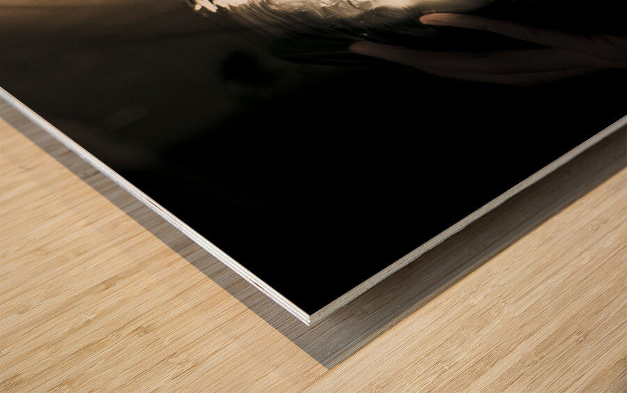 Scary Face Of Terror Wood print