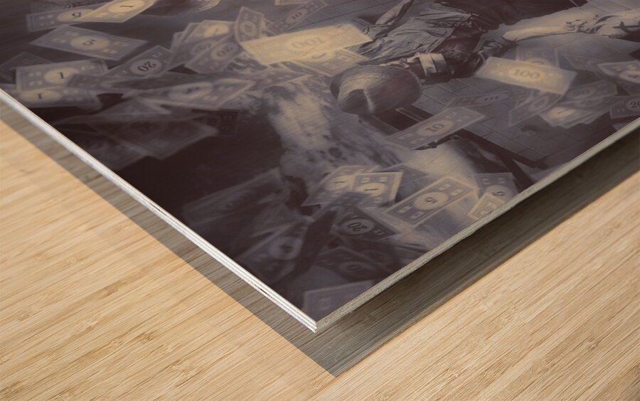 Bankers bailout with bail-ins Wood print