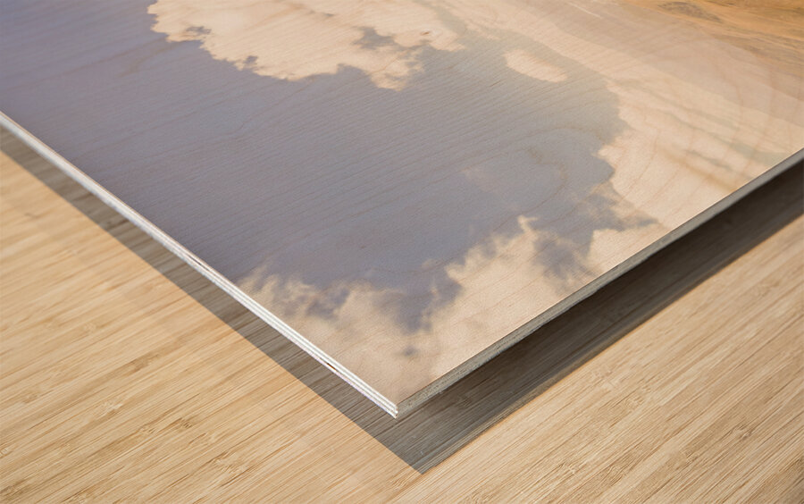 Vibrant hills and valleys Wood print