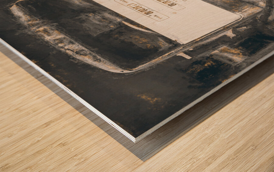 Rustic roadhouse Wood print