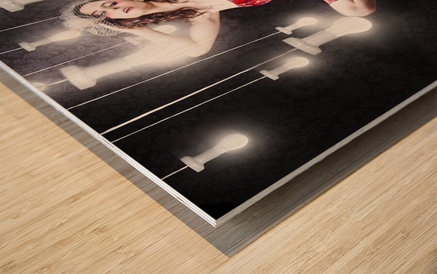 Beautiful Vogue Style Woman. Fashion Art Portrait Wood print