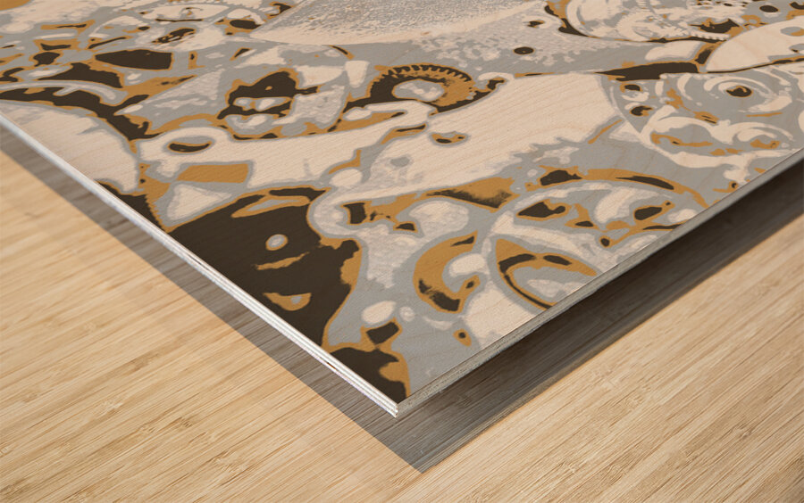 Factory shift Wood print