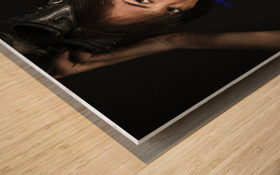 Female Panel Beater Wood print