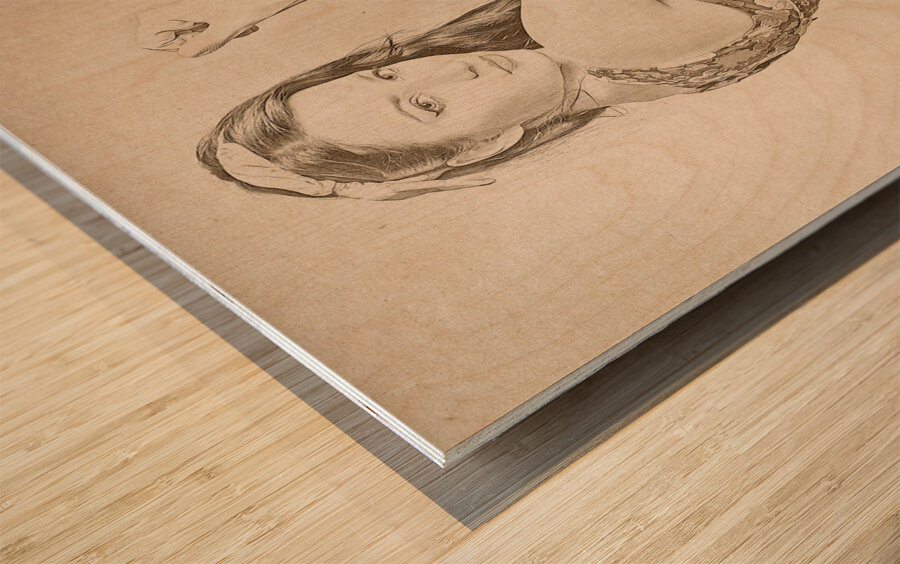 Strong 1950s housewives Wood print