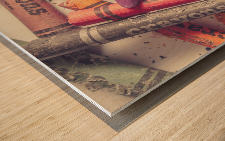 Pigment in play Wood print