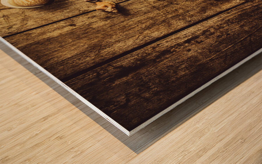 Shell n anchor Wood print