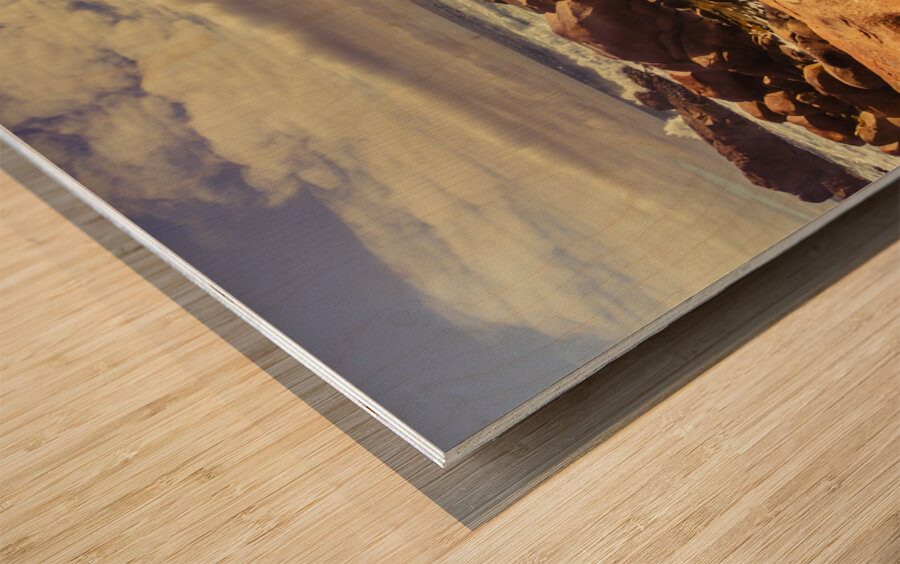 Pastel seas Wood print