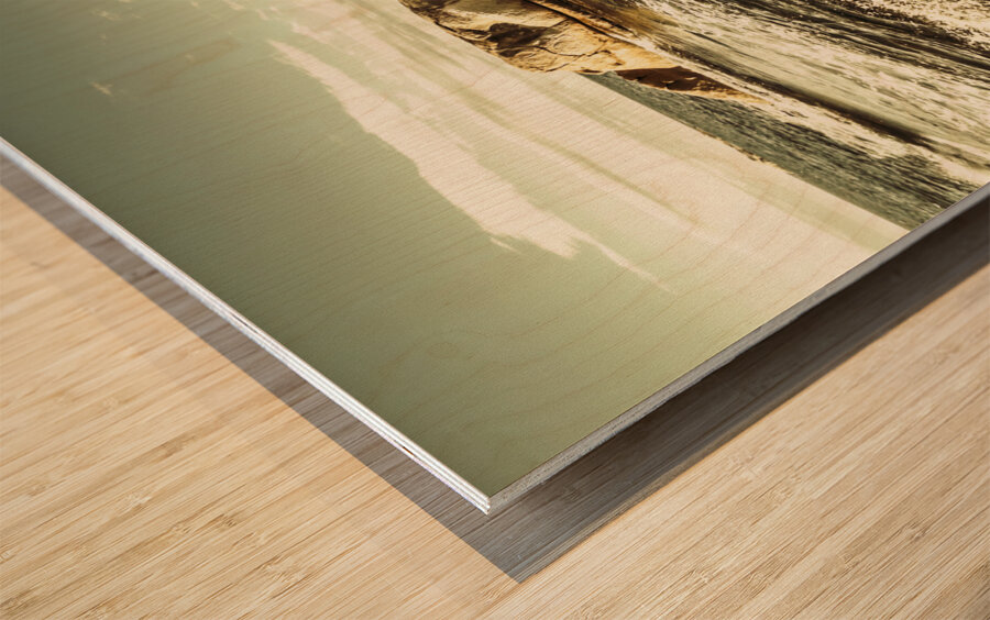 Tasmanian sea landscape Wood print