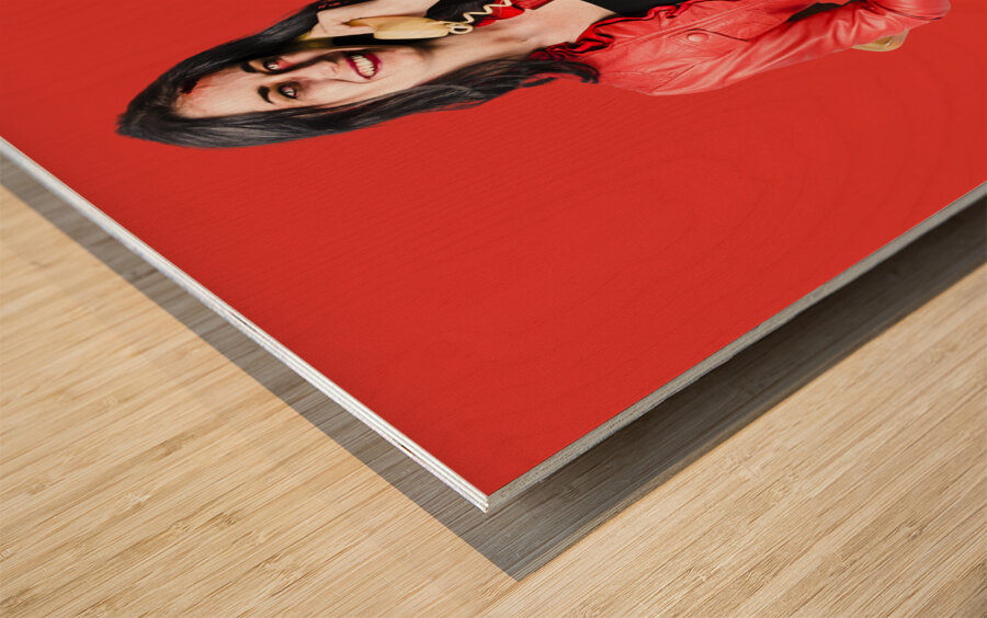 Deceased receptionist Wood print