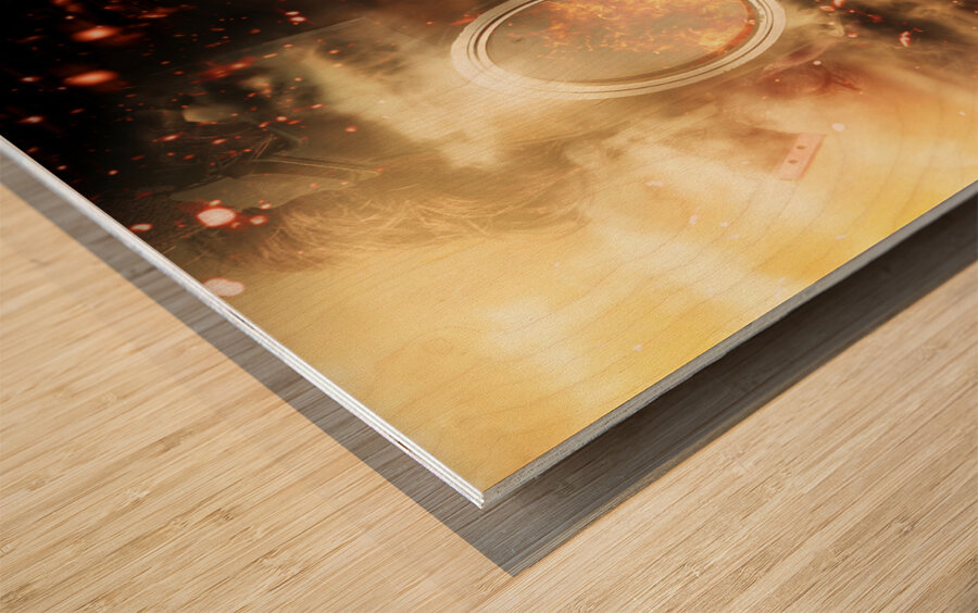 Samson f***ed up Wood print