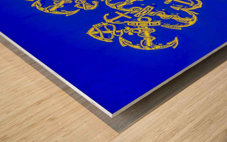 Hook line and sinker Wood print