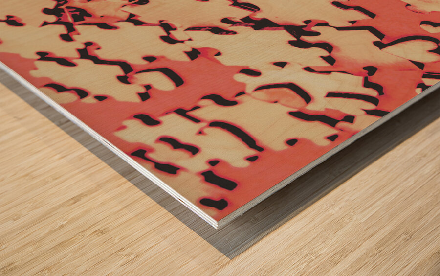 Unfinished hearts Wood print