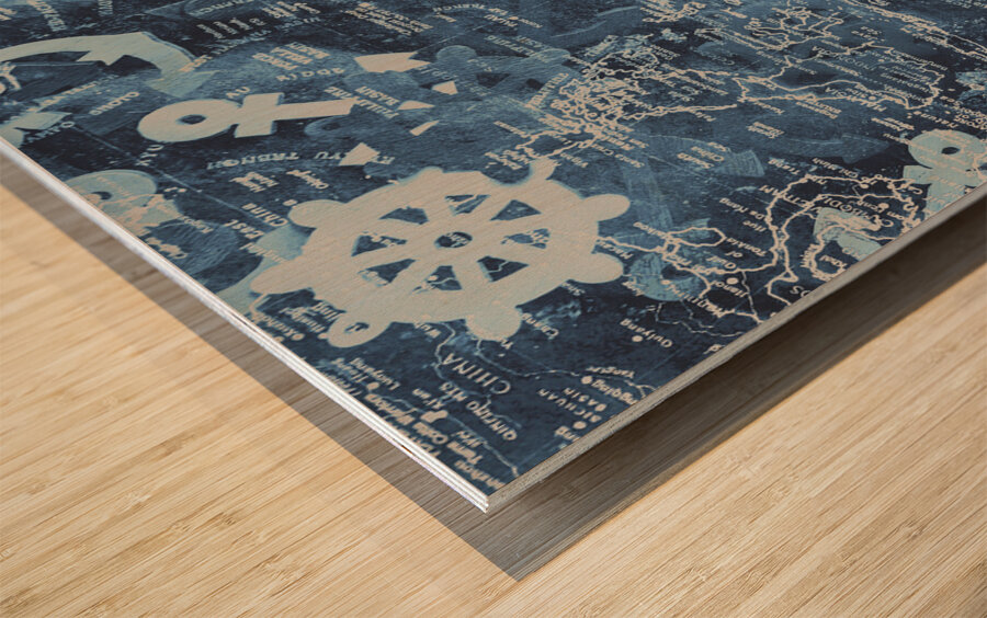 Docks and ports Wood print