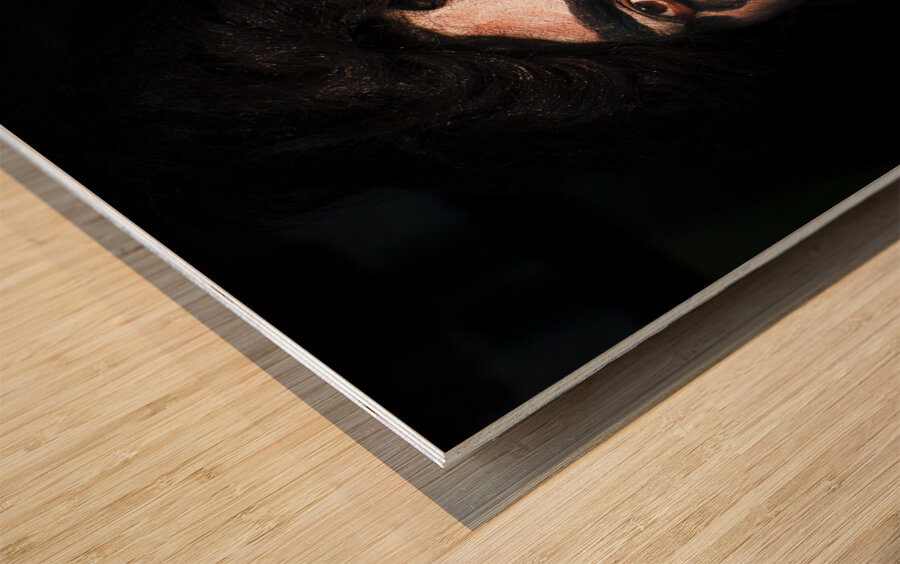 Dark Scary Clown Wood print