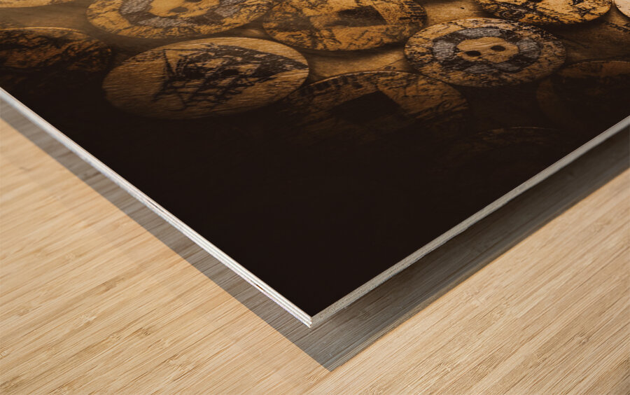 Port of corks at the old sail tavern Wood print