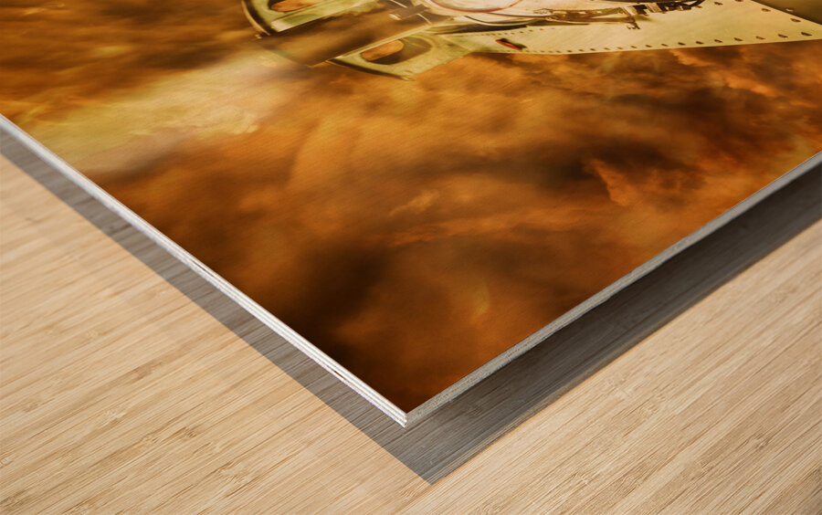 Steam train stories Wood print