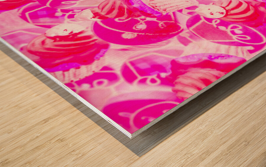 Strawberry sweets Wood print