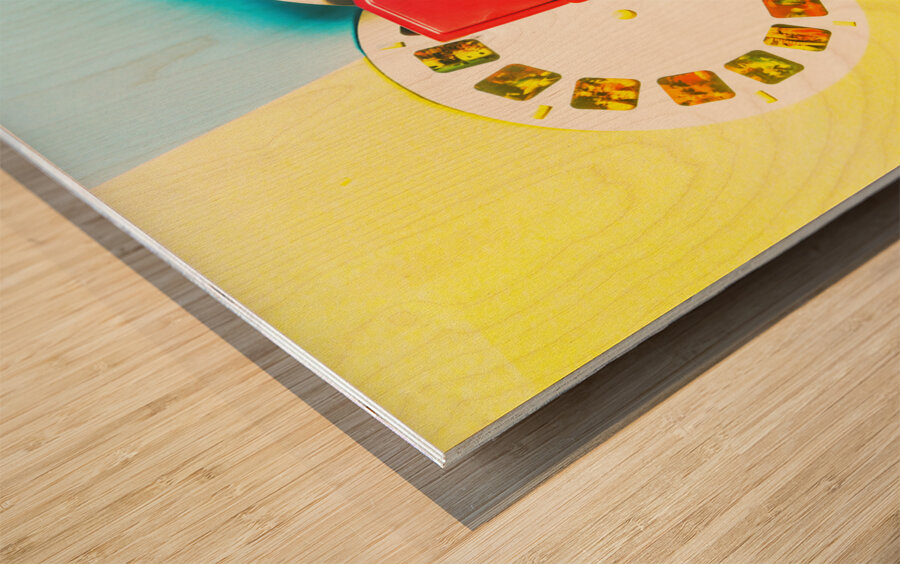 Retro reel Wood print